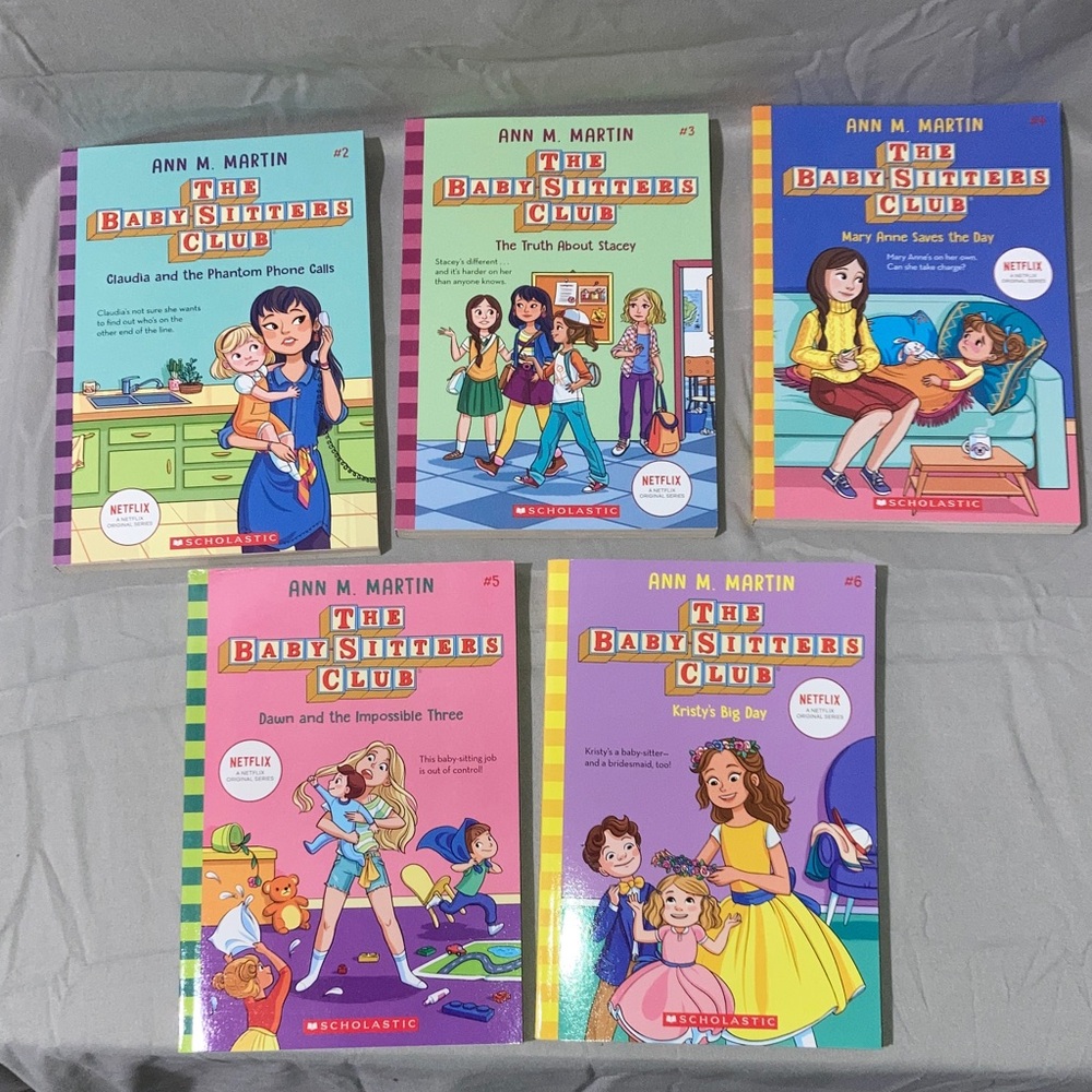 Scholastic The Baby-Sitters Club Vibrant Book Collection Books #2-#6 (New)
